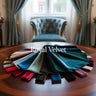Premium Royal Velvet Polyester Blend Fabric - Multiple Colors, 58-60" Width (1 Yard)