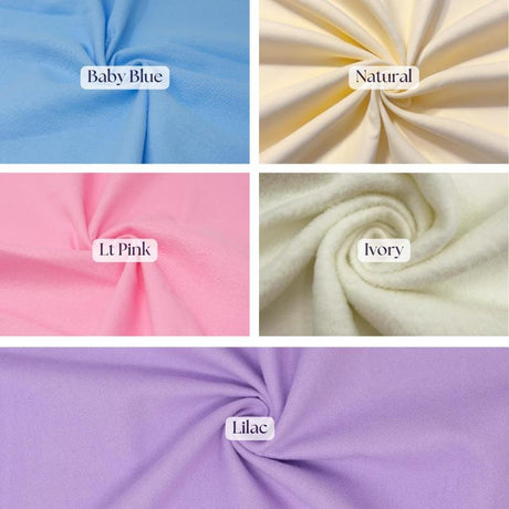 100 Percent Cotton Flannel Fabric - Solid, Soft Brushed Cloth, 60" Width