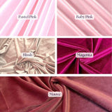 Luxury 4-Way Stretch Velvet Fabric - Soft, Smooth, Elegant, 58" Width