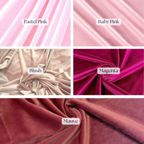 Luxury 4-Way Stretch Velvet Fabric - Soft, Smooth, Elegant, 58" Width