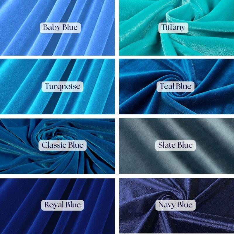 Luxury 4-Way Stretch Velvet Fabric - Soft, Smooth, Elegant, 58" Width