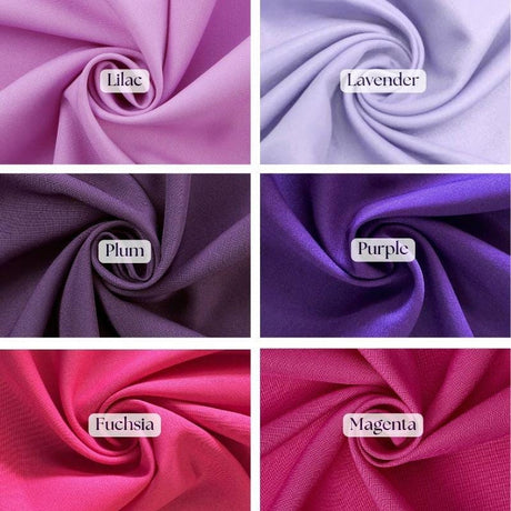 Poly Poplin Polyester Fabric - Wrinkle-Resistant, 60" Width