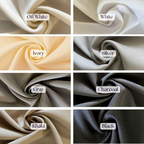 Poly Poplin Polyester Fabric - Wrinkle-Resistant, 60" Width