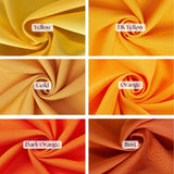 Poly Poplin Polyester Fabric - Wrinkle-Resistant, 60" Width