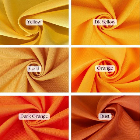 Poly Poplin Polyester Fabric - Wrinkle-Resistant, 60" Width