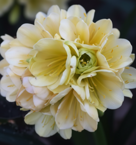 Clivia Seedling Cross Between Tangelo and Multipetal Japanese Blush