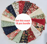 Fat Quarter Bundle Moda Ambiance Floral 100% Cotton