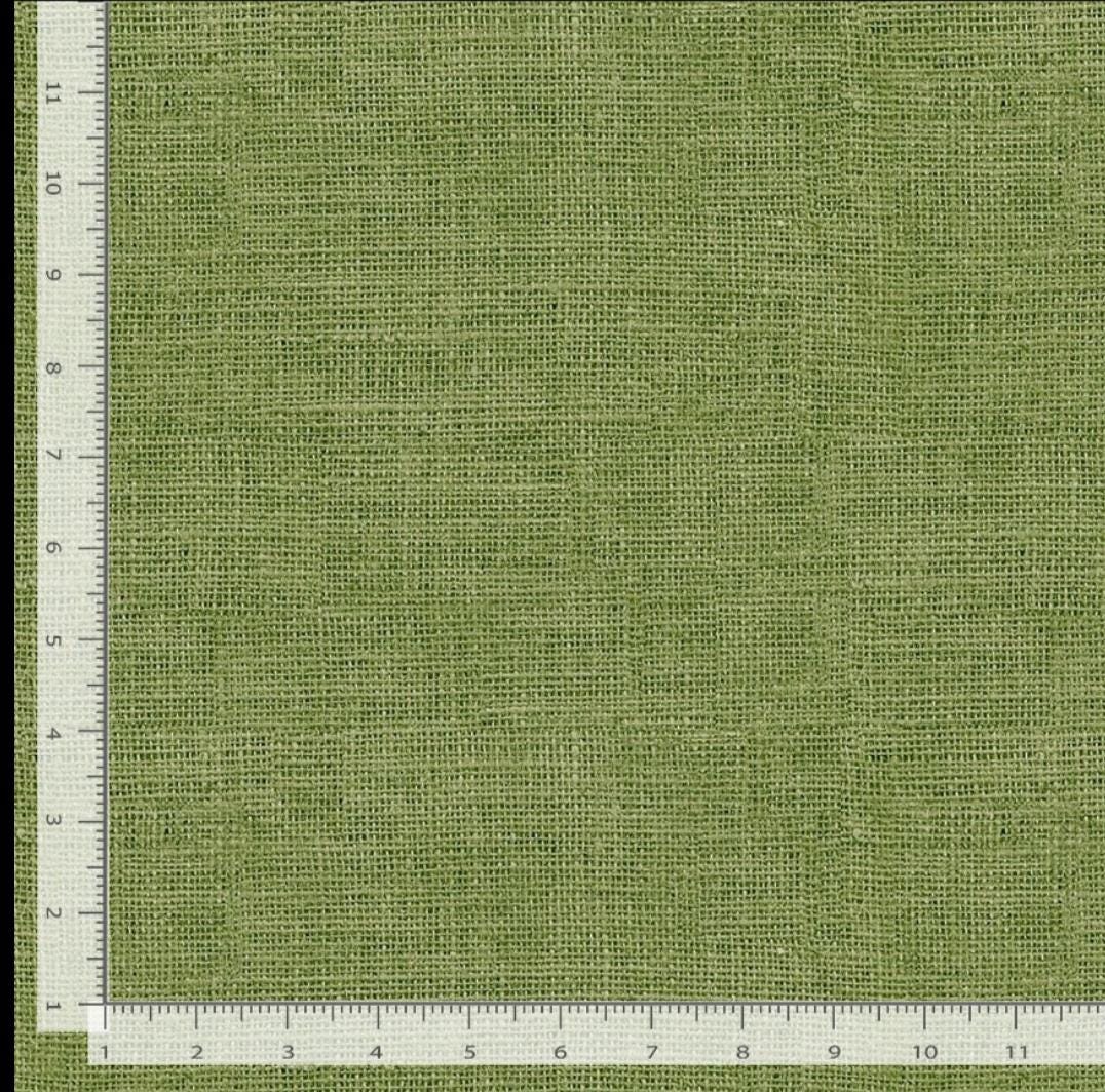 Quilting Cotton Burlap Texture Olive 100% Cotton Timeless Treasures