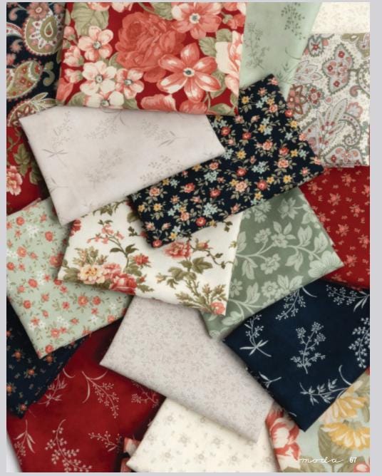 Quilting Cotton Ambiance Mist Floral 100% Cotton Moda