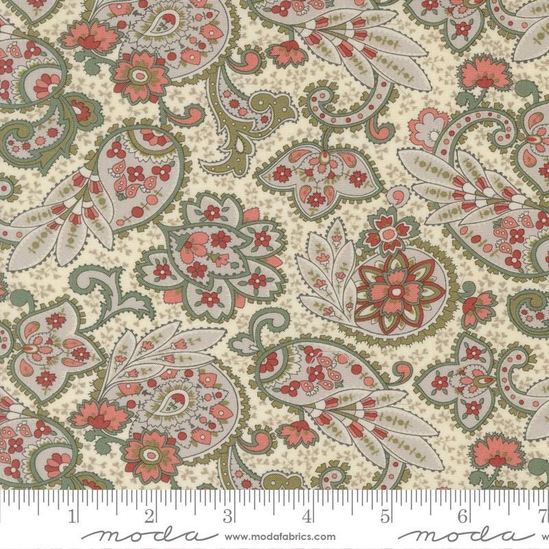 Quilting Cotton Ambiance Porcelain Floral Moda Fabrics
