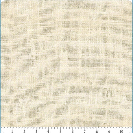 Quilting Cotton Burlap Texture Ecru Cream Timeless Treasures