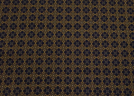 Quilting Cotton Geo Floral Fleur CD3188 Black Timeless Treasures