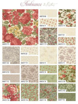Quilting Cotton Ambiance Rose Floral Moda