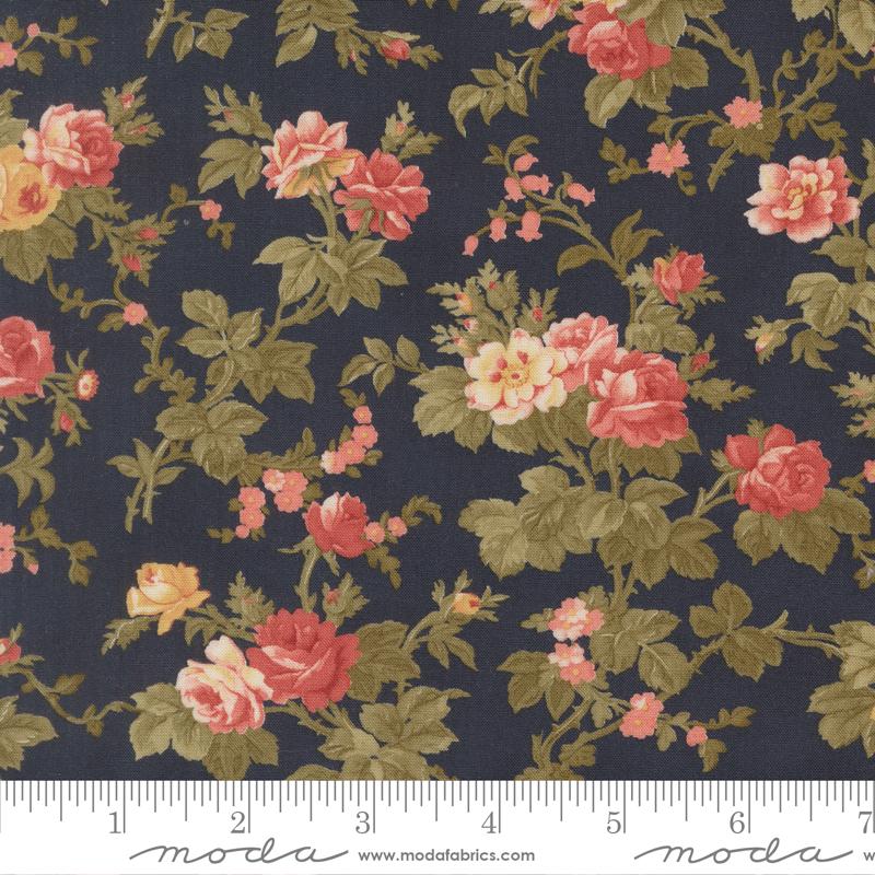 Quilting Cotton Ambiance Midnight Floral Moda