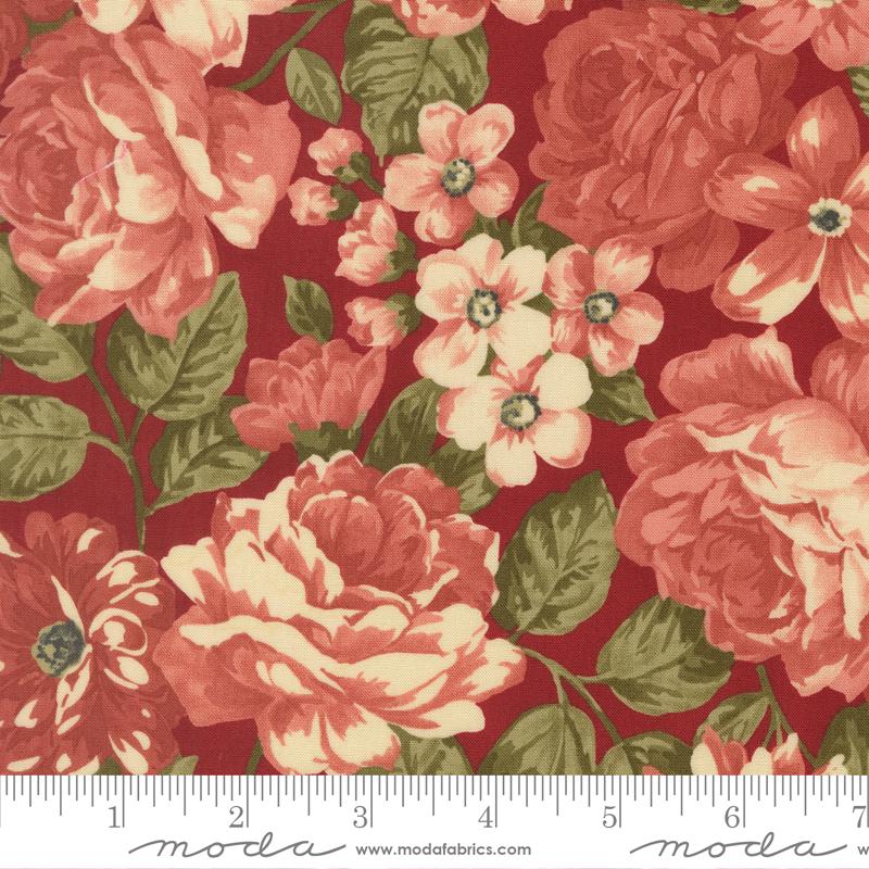 Quilting Cotton Moda Fabrics Ambiance Rose Floral 3 Sisters