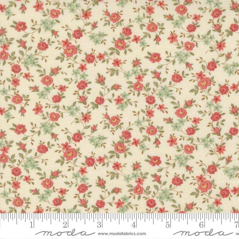 Quilting Cotton Ambiance Porcelain Floral Moda Fabrics