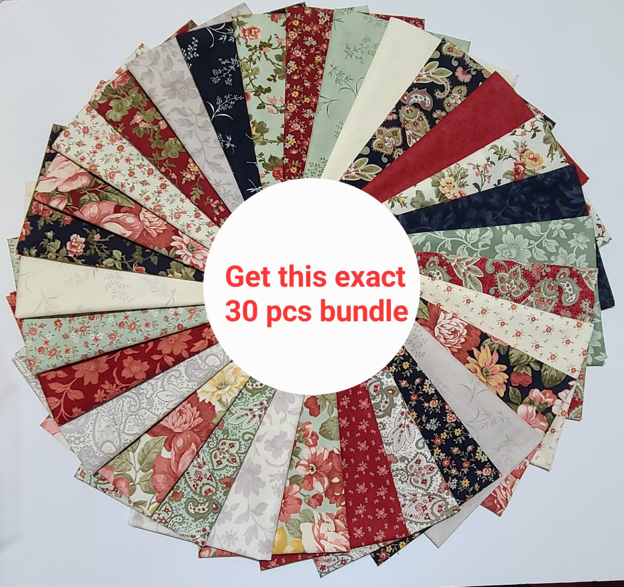 Fat Quarter Bundle Moda Ambiance Floral 100% Cotton