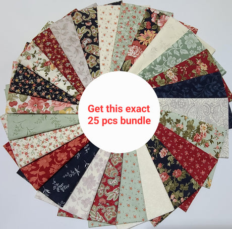 Fat Quarter Bundle Moda Ambiance Floral 100% Cotton