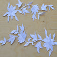 Embroidered Flower Patch White Iron-On Applique