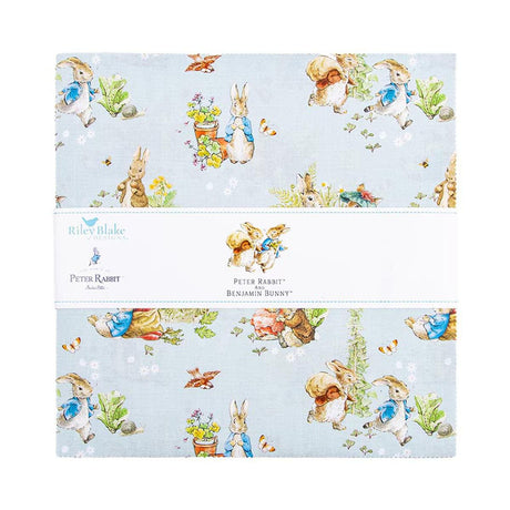 10" Stacker Peter Rabbit™ and Benjamin Bunny™ Riley Blake Floral Pre-Cut