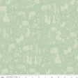 Quilting Cotton Peter Rabbit™ and Benjamin Bunny™ Tonal Garden Green Riley Blake