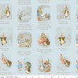 Quilting Cotton Peter Rabbit™ and Benjamin Bunny™ Story Time Blue Riley Blake