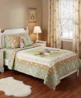 Quilting Cotton Peter Rabbit™ and Benjamin Bunny™ Tonal Garden Riley Blake