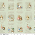 Quilting Cotton Peter Rabbit™ and Benjamin Bunny™ Story Time Green Riley Blake