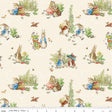 Quilting Cotton Peter Rabbit™ and Benjamin Bunny™ Main Cream Riley Blake