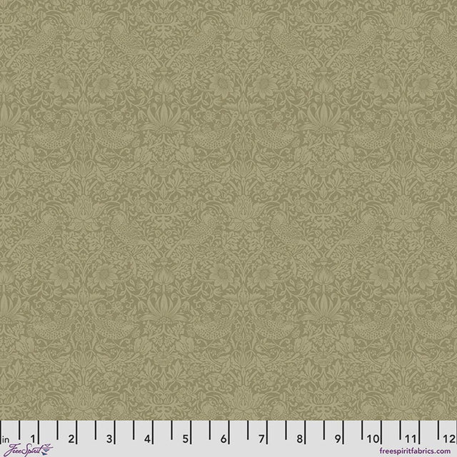 Quilting Cotton ORIGINAL MORRIS Tonal Strawberry Thief Olive Fruit William Morris