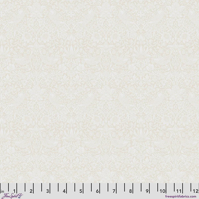 Quilting Cotton Original Morris Tonal Strawberry Thief Powdered Chalk