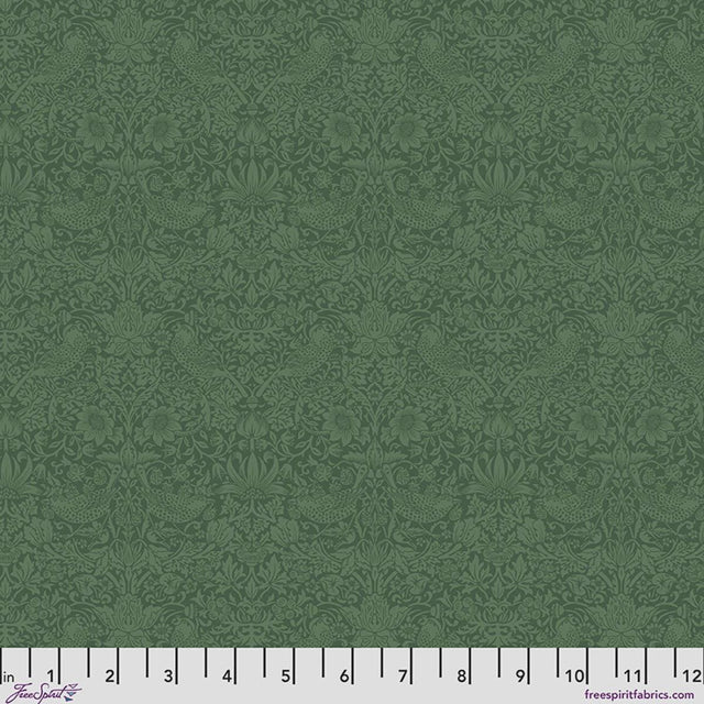 Quilting Cotton Original Morris Tonal Strawberry Thief Trellis Palette