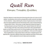 Quilting Cotton Kansas Troubles Quail Run Pumpkin Moda