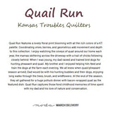 Quilting Cotton Kansas Troubles Quail Run Grass Moda