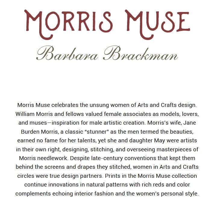 Quilting Cotton Morris Muse Russet Moda