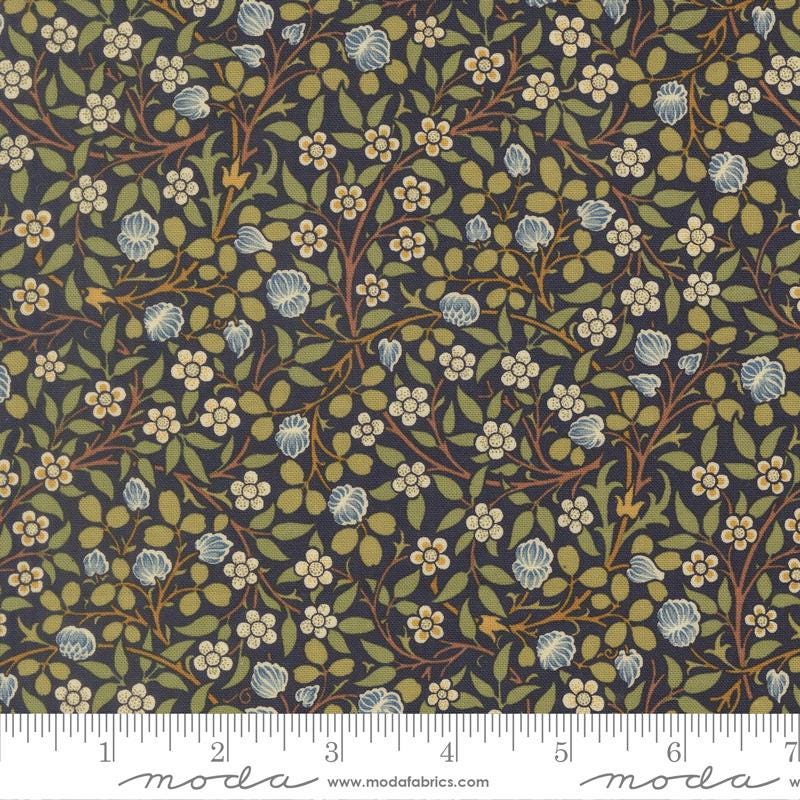 Quilting Cotton Morris Muse Twilight by Barbara Brackman