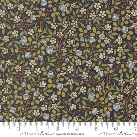 Quilting Cotton Morris Muse Twilight by Barbara Brackman