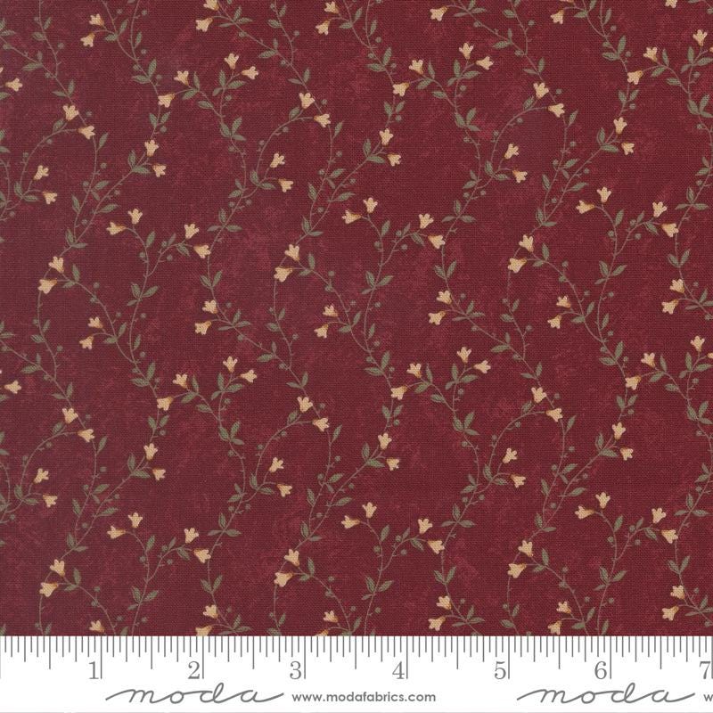Quilting Cotton Kansas Troubles Quail Run Brick Floral Moda