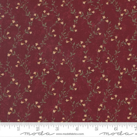 Quilting Cotton Kansas Troubles Quail Run Brick Floral Moda