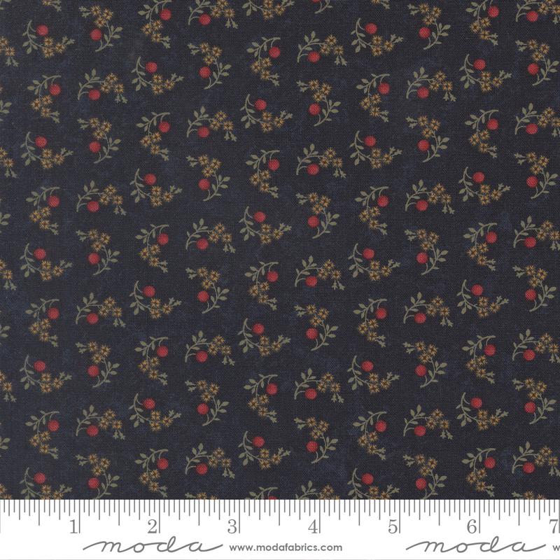 Quilting Cotton Quail Run Indigo 9834 14 Moda