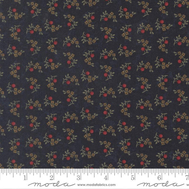 Quilting Cotton Quail Run Indigo 9834 14 Moda