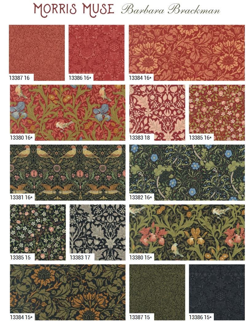 Quilting Cotton Morris Muse Russet Moda