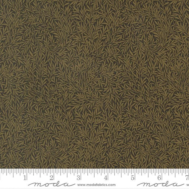 Quilting Cotton Morris Muse Ebony by Barbara Brackman Moda