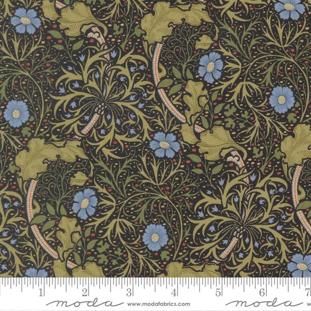 Quilting Cotton Morris Muse Ebony 13382 16 Moda