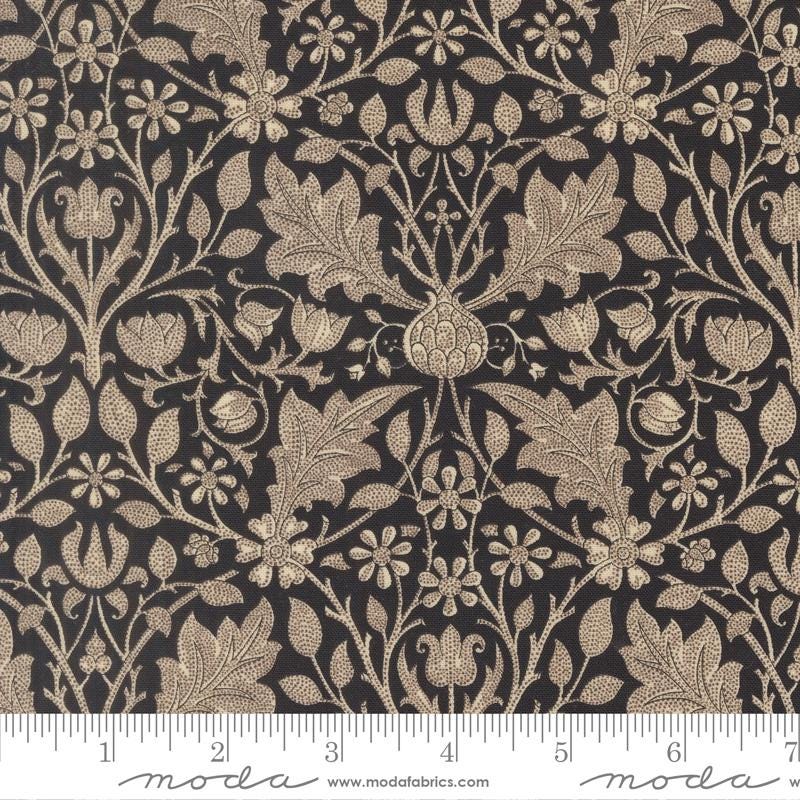 Quilting Cotton Morris Muse Ebony Barbara Brackman Moda