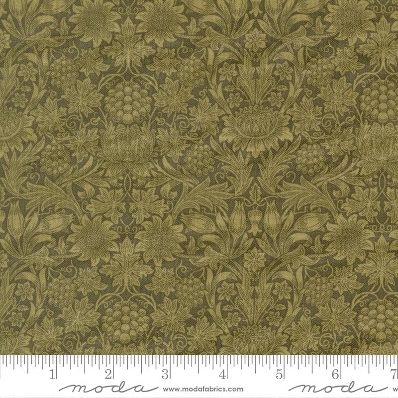 Quilting Cotton Morris Muse Sage Floral Moda