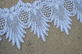 Metallic Silver Venice Lace Trim 3.5"