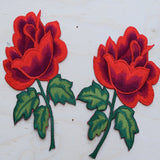 Rose Embroidery Iron-On Patches