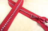 Rhinestone Zipper Open-End Pinlock
