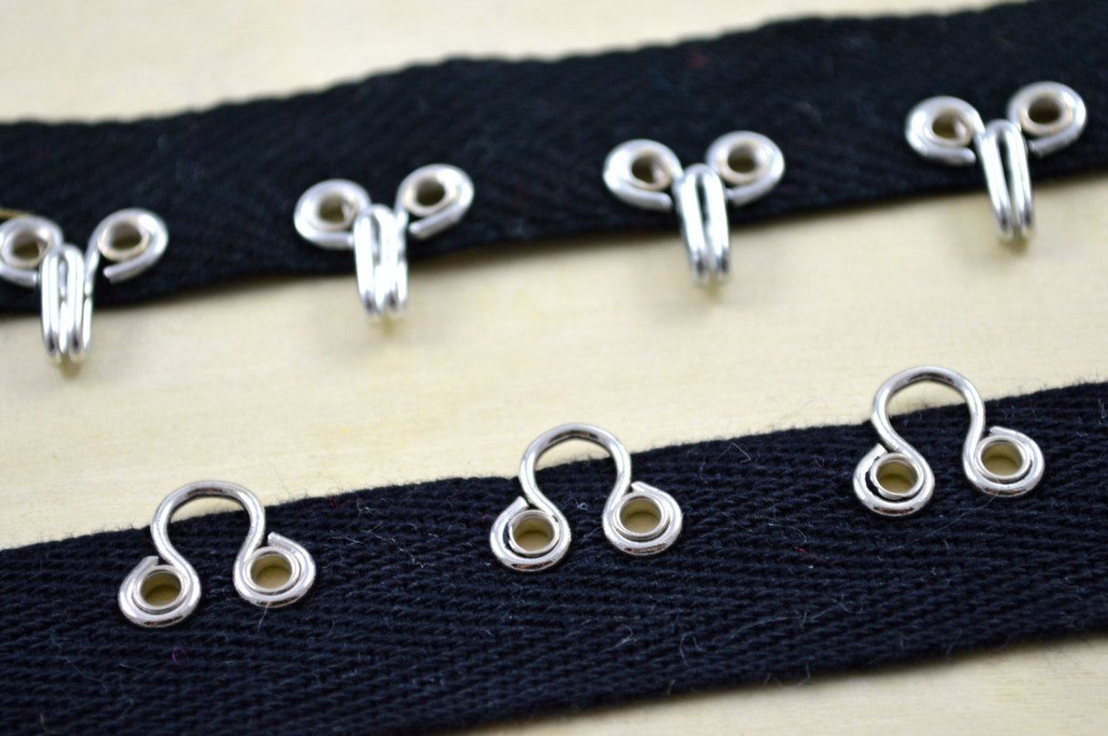 Hook and Eye Twill Tape 7/8" Heavy Duty